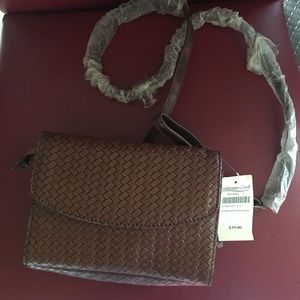 NWT Coldwater Creek leather handbag!